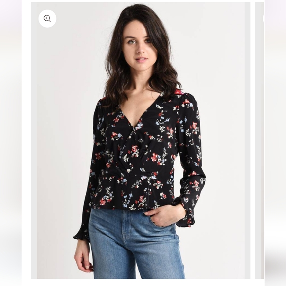 Tanya Taylor Tops - Tanya Taylor 100%Silk Floral Clusters Clio Top